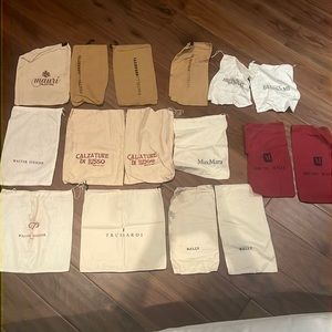 21 Dust bag set, please note some have flaws and stains.  See pics.